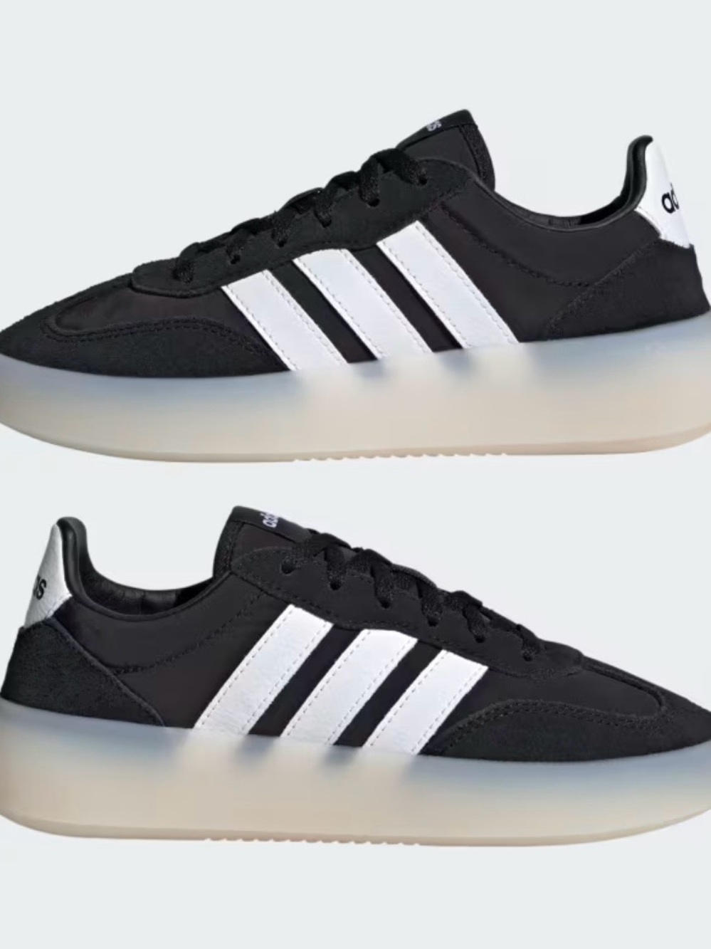 ✨BRAND NEW Adidas Black and White Platform-Style Low-Top Sneakers